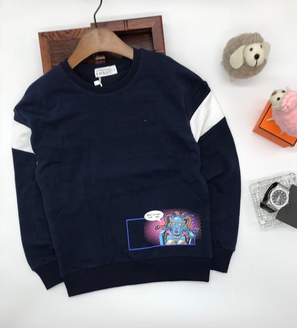 Áo nỉ da cá bé trai siz đại cho bé từ 25 cân đến 60 cân