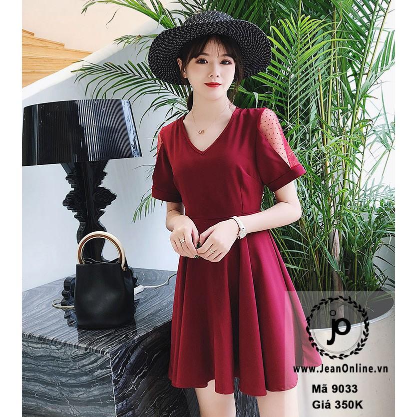 Bigsize Nữ - Đầm Tay Phối Ren (MS: 9033