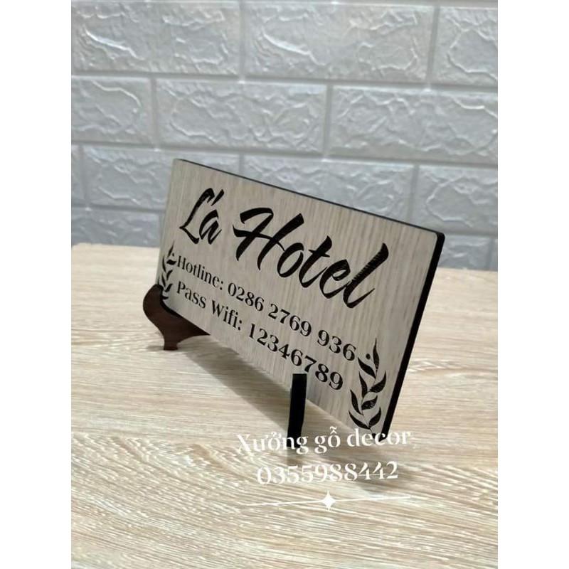 BẢNG Thông Tin Wifi Password Để Bàn Theo Yêu Cầu