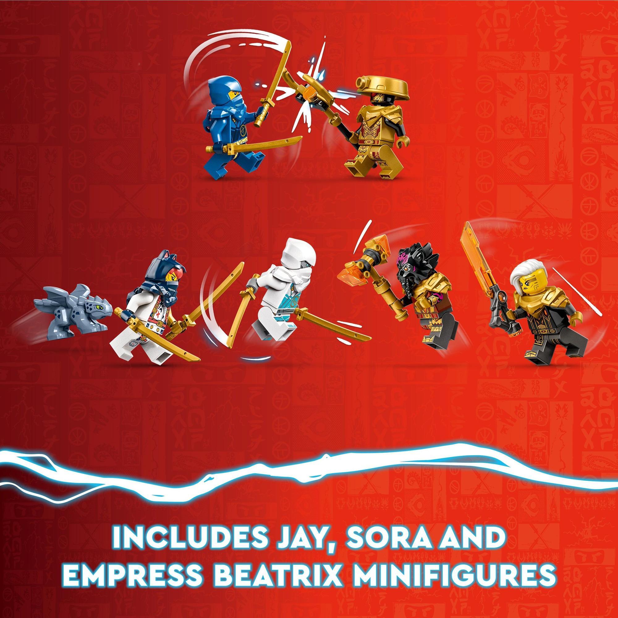 LEGO Ninjago 71796 Đồ chơi lắp ráp Rồng nguyên tố đối đầu chiến giáp đế vương (1,038 chi tiết)