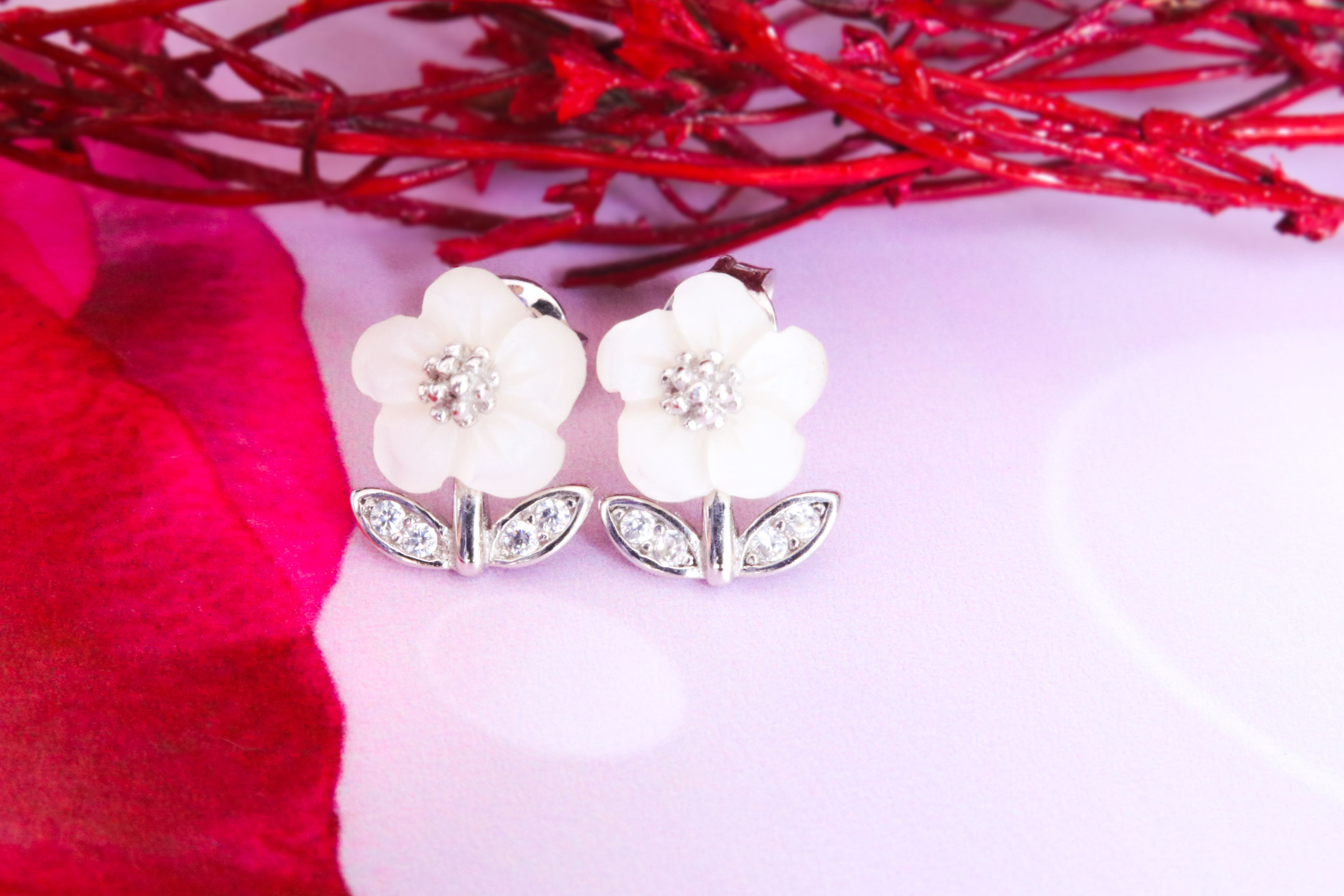 Bông tai bạc nữ Emily Fashion