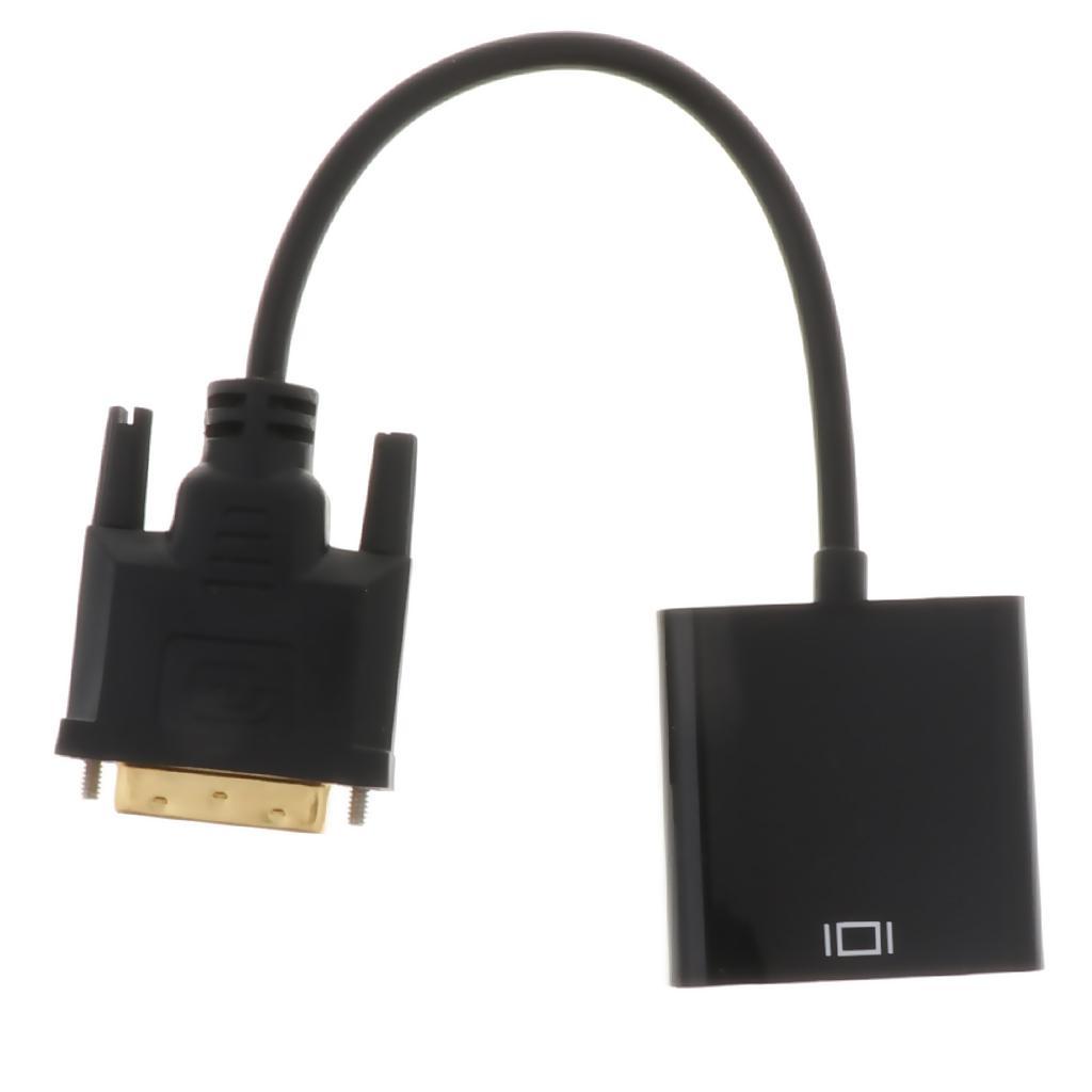 12cm 24+1 Pin DVI Male to Female VGA Adapter Cable for Computer Monitor