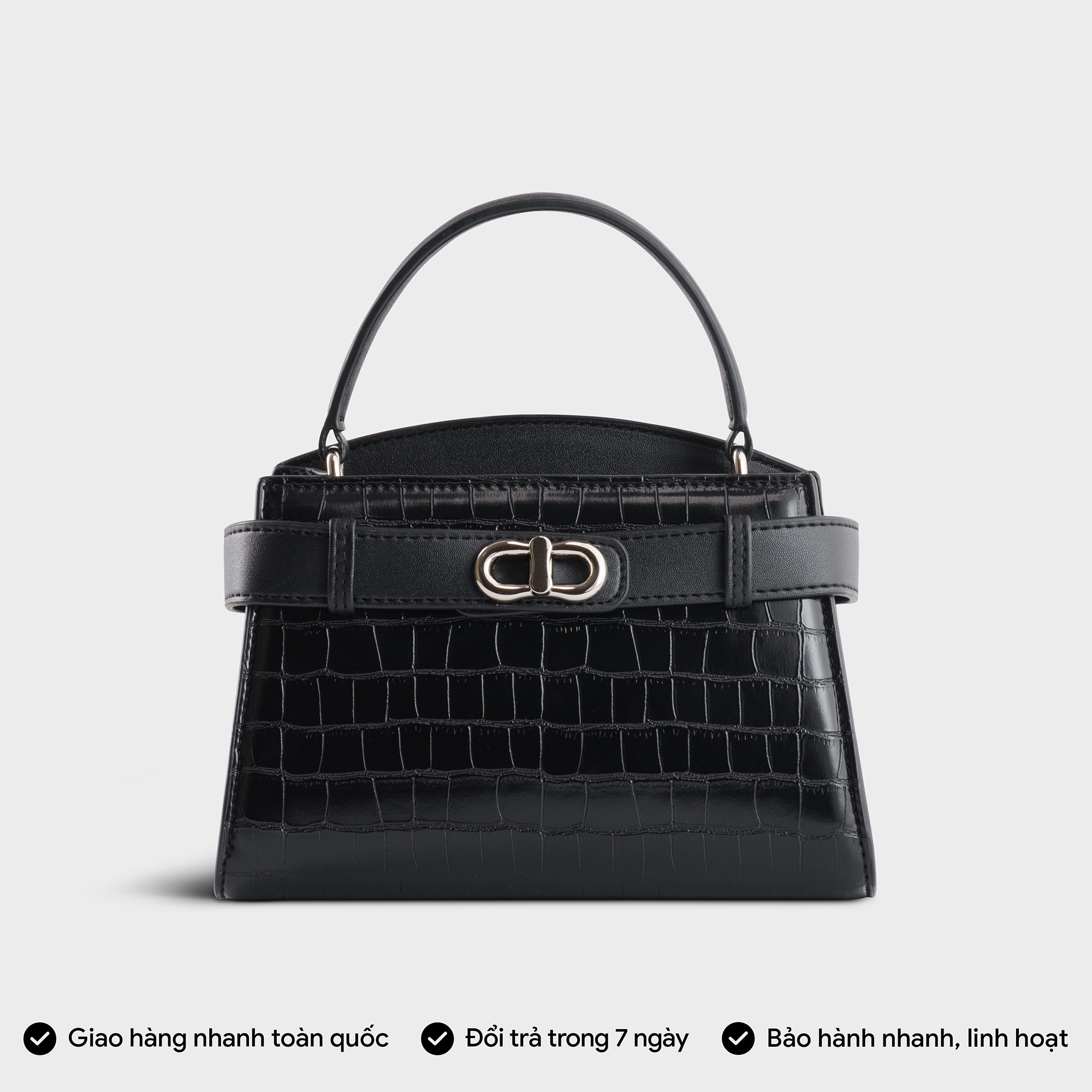 Túi Yuumy ( Thời trang nữ size 19 phối khóa xoay - Túi đeo chéo da Verein YN232 )