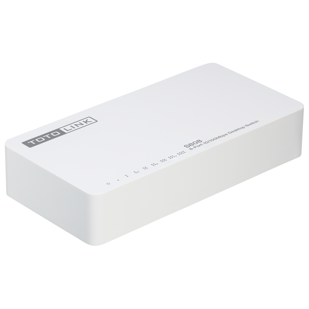 Bộ Chia Mạng 8 Cổng 100mbps Totolink S808 – Hàng Chính Hãng