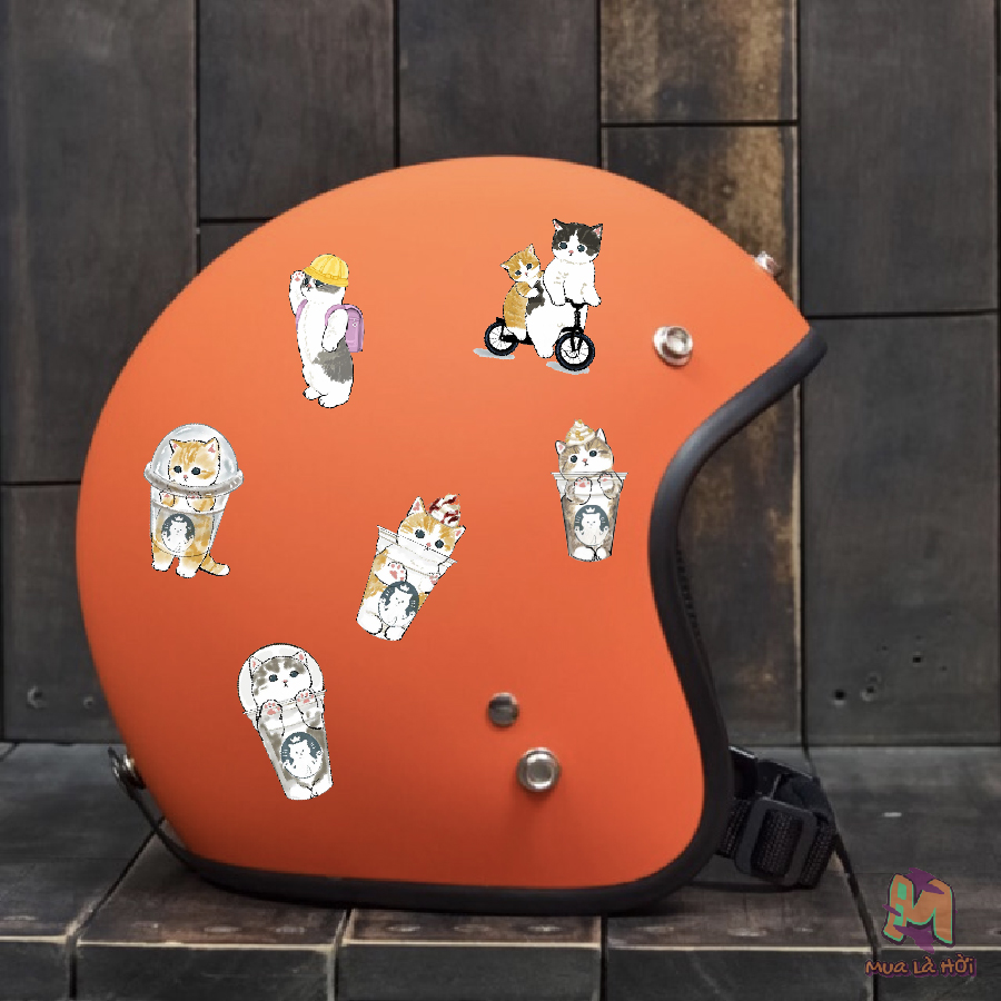 Miếng dán Stickers In Hình Mèo 02