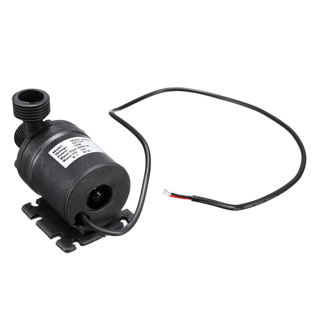 2pcs Ultra Quiet Mini Submersible Water Pumps DC12V Brushless Motor 800L/H