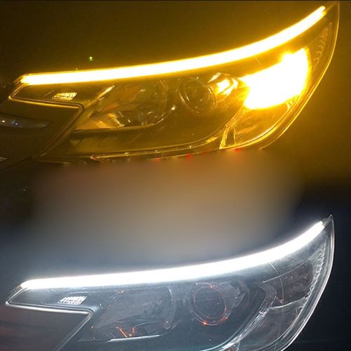 BỘ ĐÈN LED DÂY VIỀN MẮT NGOÀI XE Ô TÔ 2 IN 1 CHẠY ĐUỔI 60CM