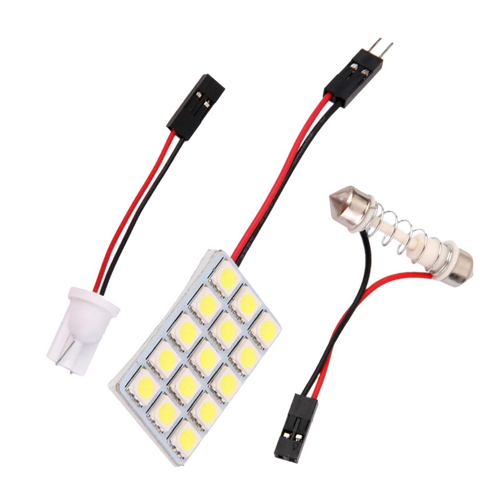 12V LED 5050 Car 15 SMD T10 BA9S Canbus Dome Car Bulb Car Bulb White