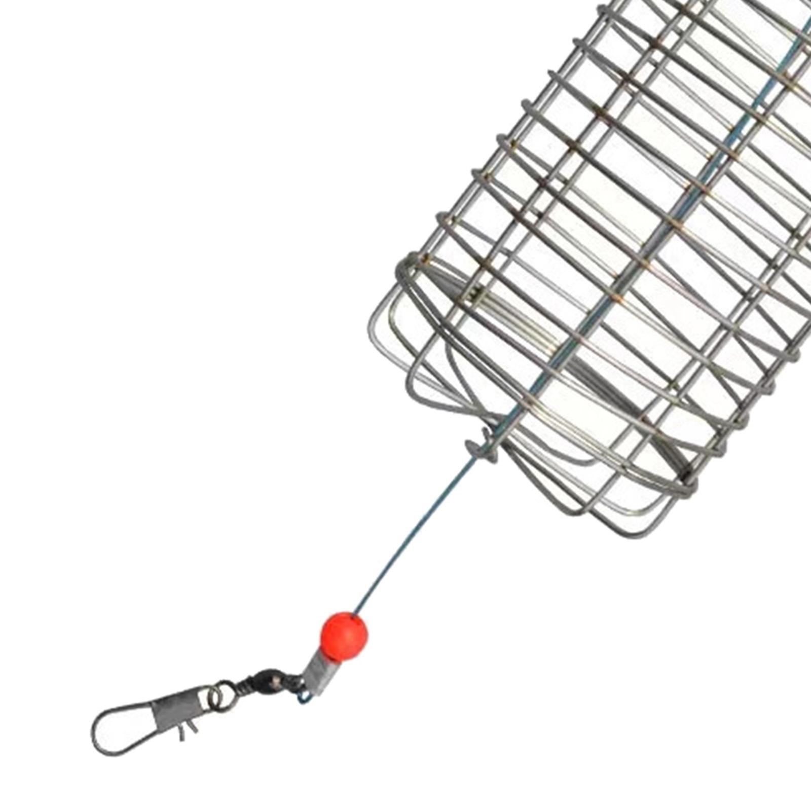 5pcs Carp Fishing Bait Trap Cage Feeder Basket Holder, Anti-rust Coarse Lure Feeder Carp Small Fishing Tackle Kit for Shrimp Carp Crayfish Crab