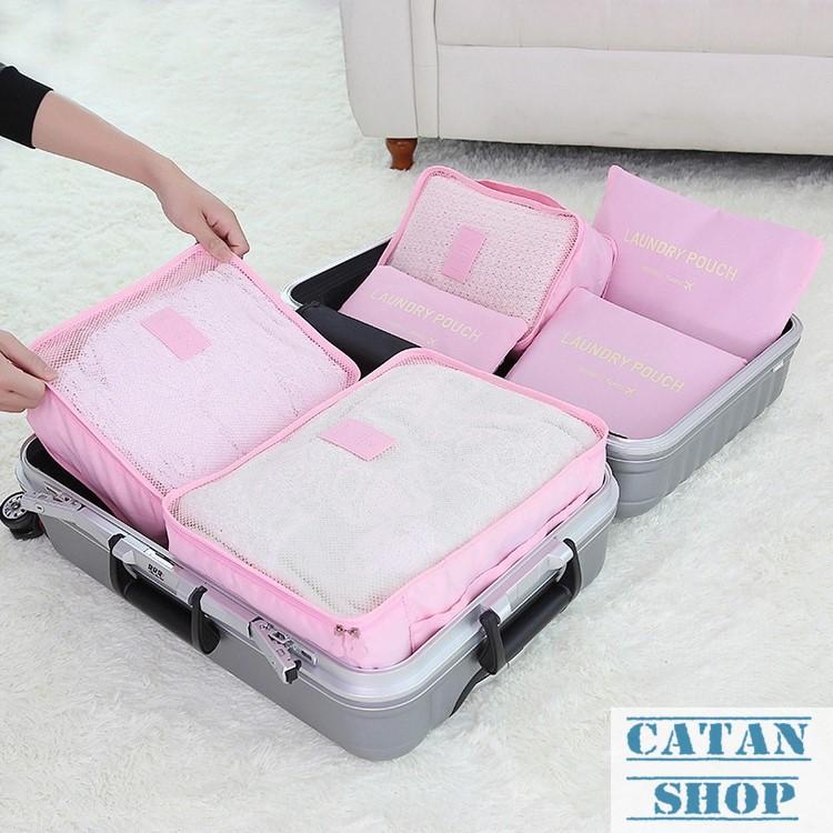 Set 6 Túi Đựng Đồ Du Lịch xếp đồ gọn gàng trong vali Chống Thấm Bag in Bag GD40-6Tvali