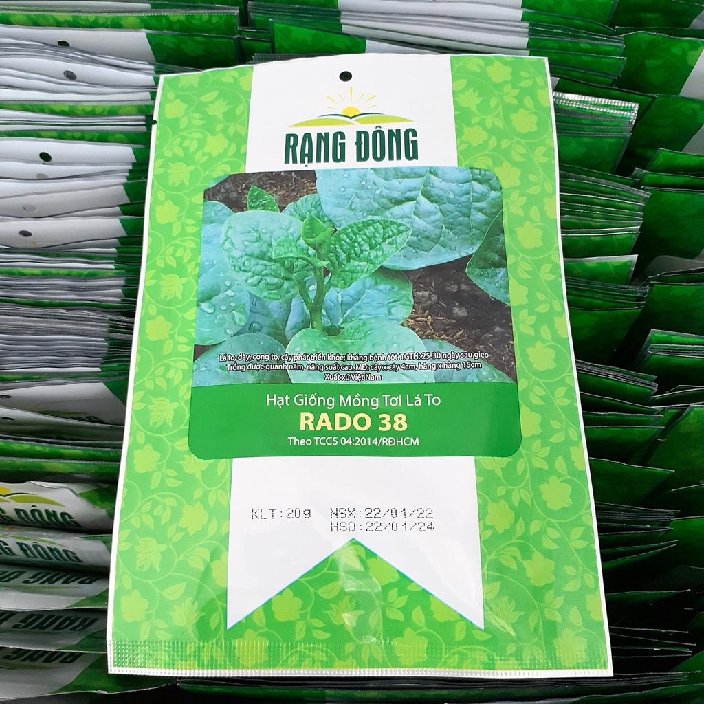 Hạt giống mồng tơi lá to Rado 38 gói 20gr - Trồng quanh năm