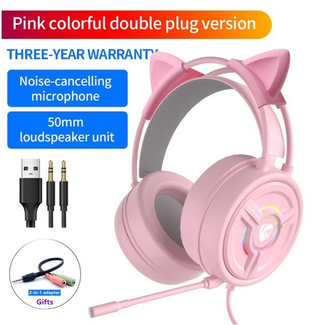 Tai Nghe Trùm Đầu Chơi Game Có Dây & Mic Cho PS4 PS5 Xbox Máy Tính