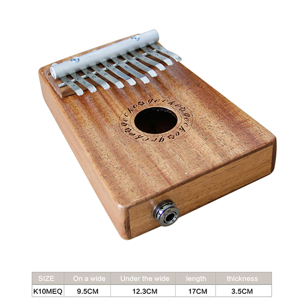 Đàn Kalimba 10 Phím Gỗ Mahogany Gecko K10MEQ Kèm Hộp Đựng (Có EQ)