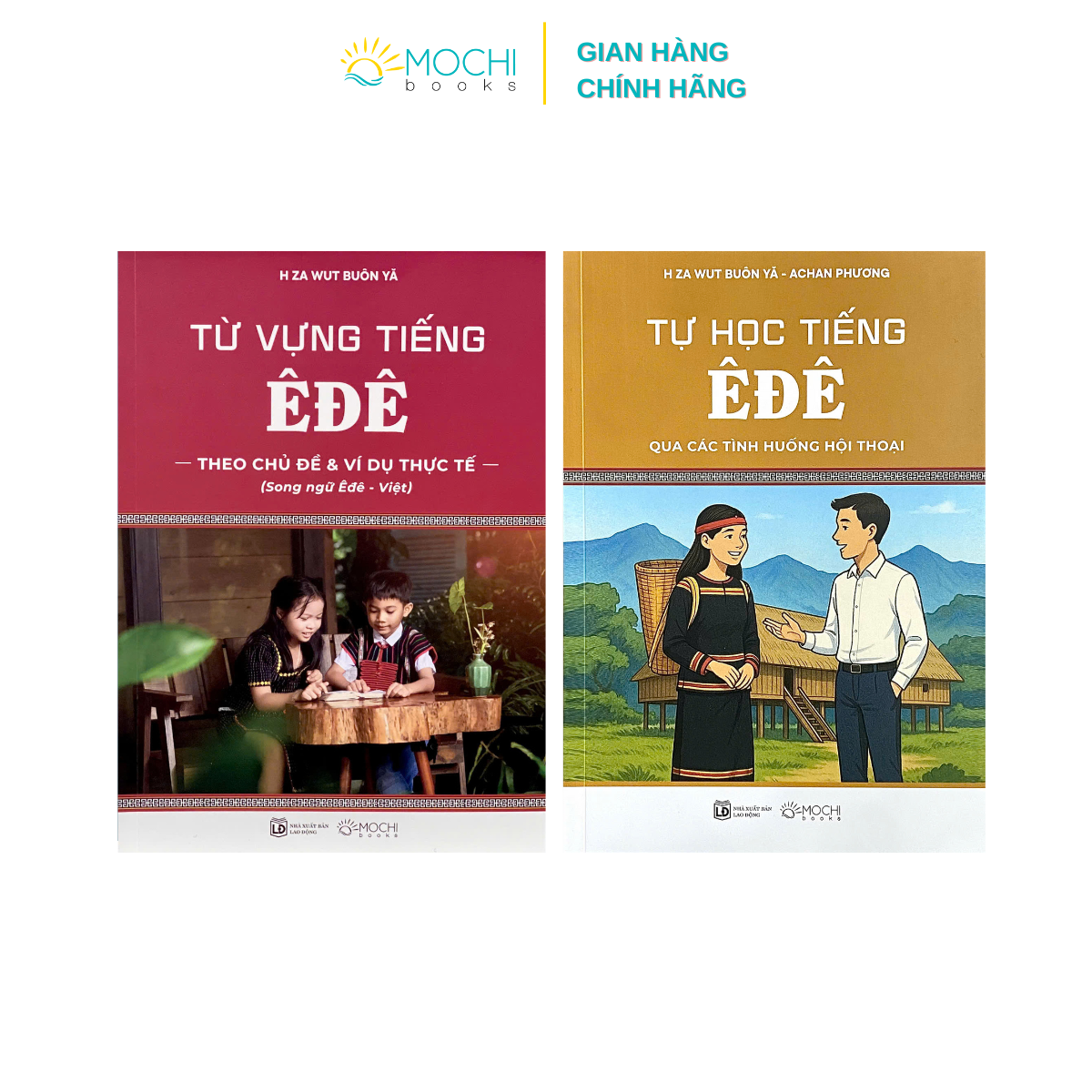 COMBO 2 cuốn: Từ vựng tiếng Êđê theo chủ đề và ví dụ thực tế (Song ngữ Êđê - Việt) + Tự học tiếng Êđê qua các tình huống