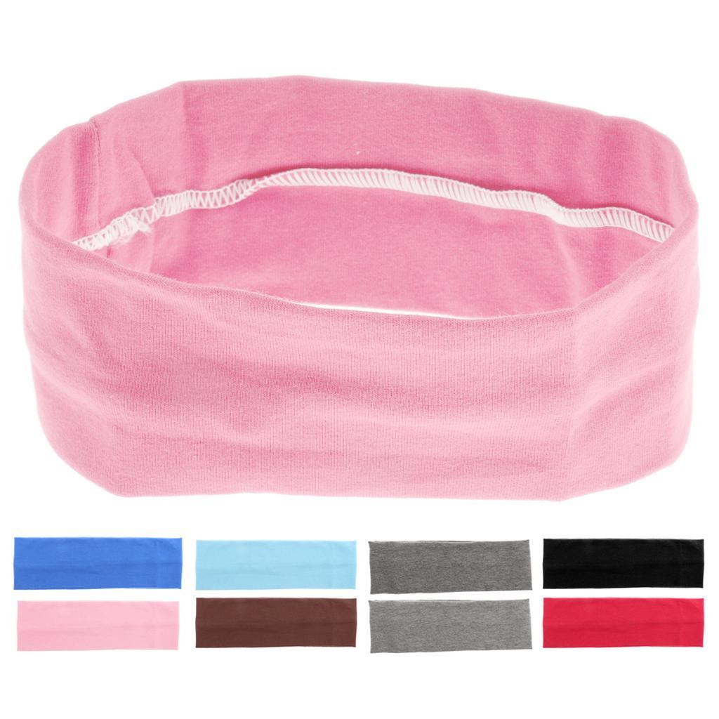 Headband Sweatband Workout Stretch Headband Hair Band Pink