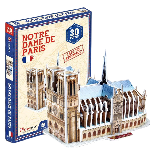 Mô Hình Giấy 3D Nhà Thờ Đức Bà Paris - Cubic Fun S3012H (39 Mảnh Ghép)