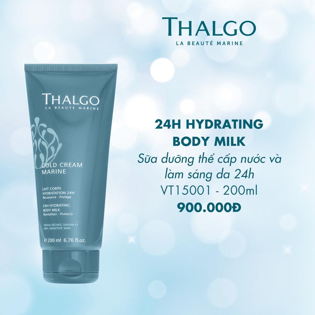 Sữa dưỡng thể cung cấp nước 24h và làm sáng da THALGO - 24H Hydrating Body Milk