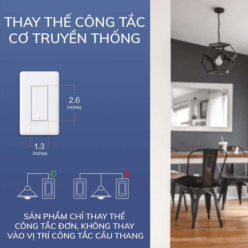 Công Tắc Thông Minh AQARA Q1 Zigbee Bản Có/Không Dây Nguội Điều Khiển Từ Xa Hẹn Giờ Bật Tắt Tương Thích HomeKit, Cần Hub, Hàng Chính Hãng, BH 12 Tháng