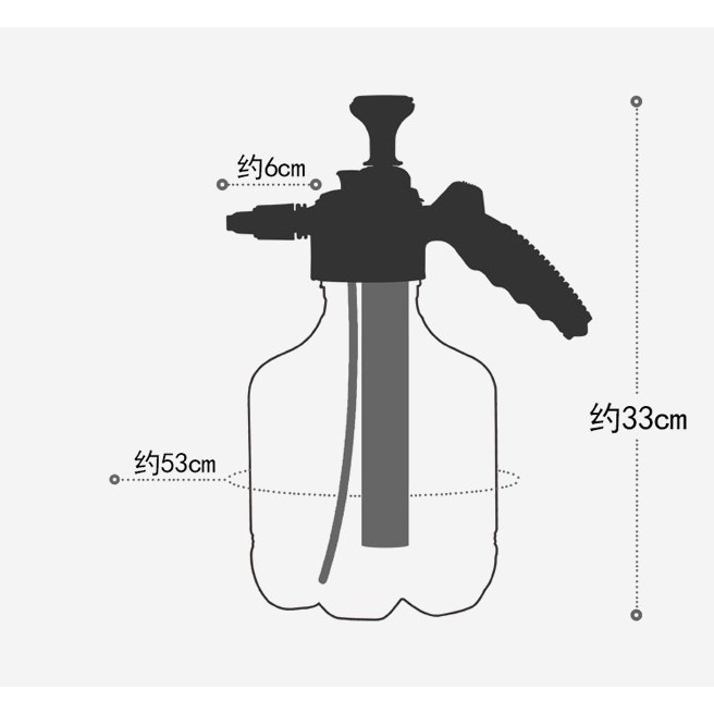 Bình Xịt Tưới Cây 3 Lít Nhựa Trong Suốt Tiện Dụng, Phun Sương Tưới Cây Cảnh, Làm Vườn