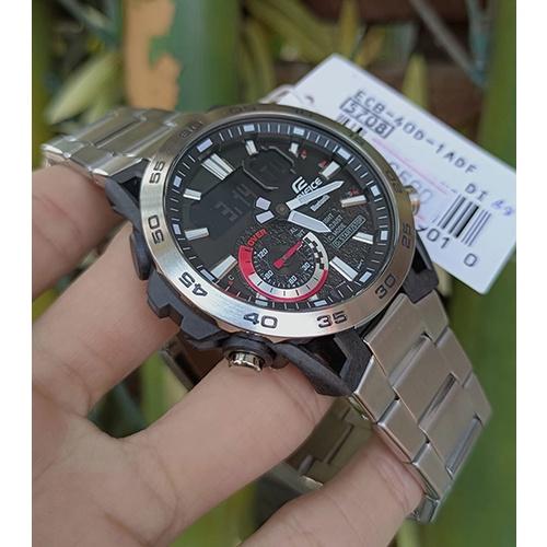 Đồng Hồ Nam Dây Thép Casio Edifice ECB-40D-1A Bluetooth | ECB-40D-1ADF Chính Hãng