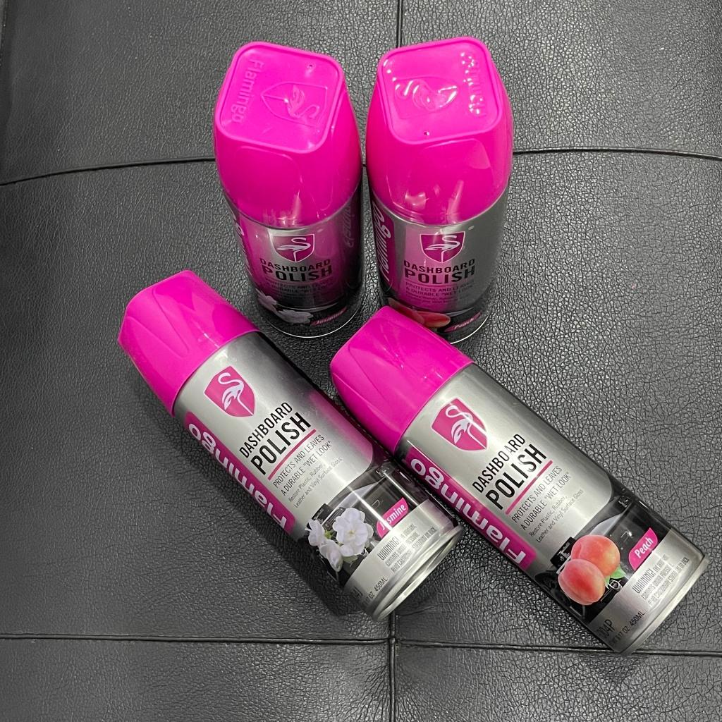 Bình xịt dưỡng bóng nội thất ô tô FLamingo F004 hương nhài, hương đào, cà phê