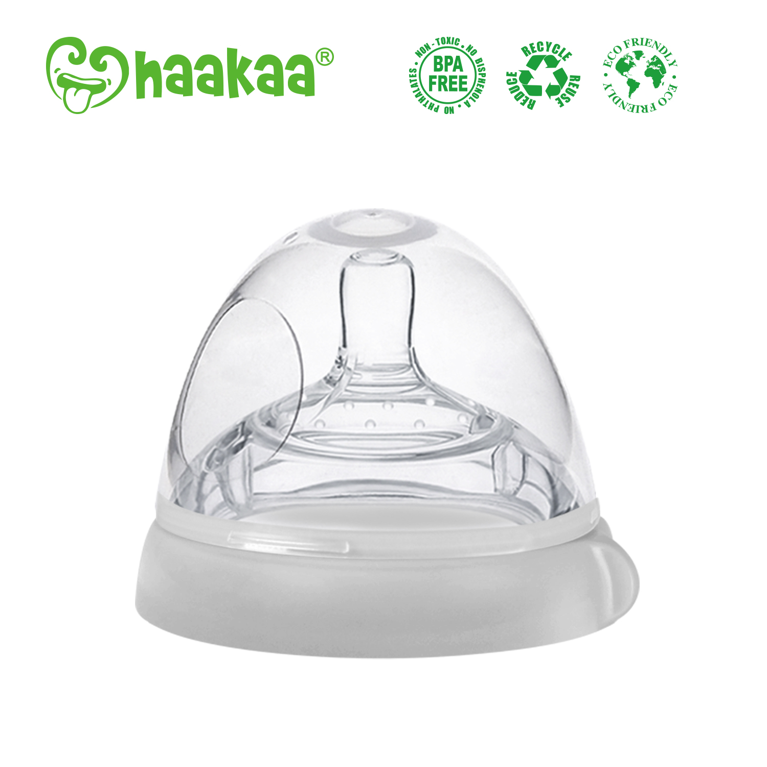 Combo Cốc hứng sữa 160ml và Núm ti silicone Gen.3, Chính hãng HaaKaa - New Zealand