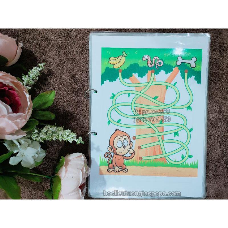 Học liệu TÌM ĐƯỜNG ĐI - MÊ CUNG khổ A4 - A5