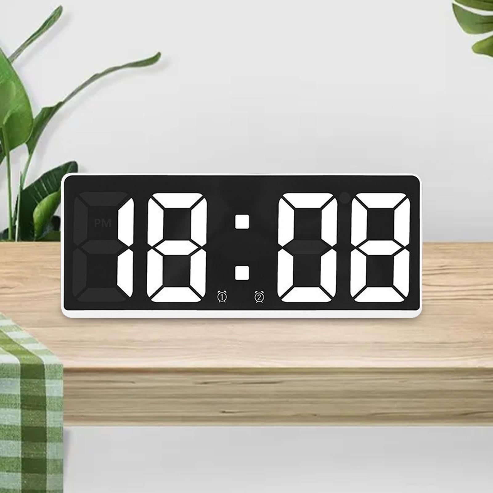 Large Number Clock Table Date LED Display for Elderly Home