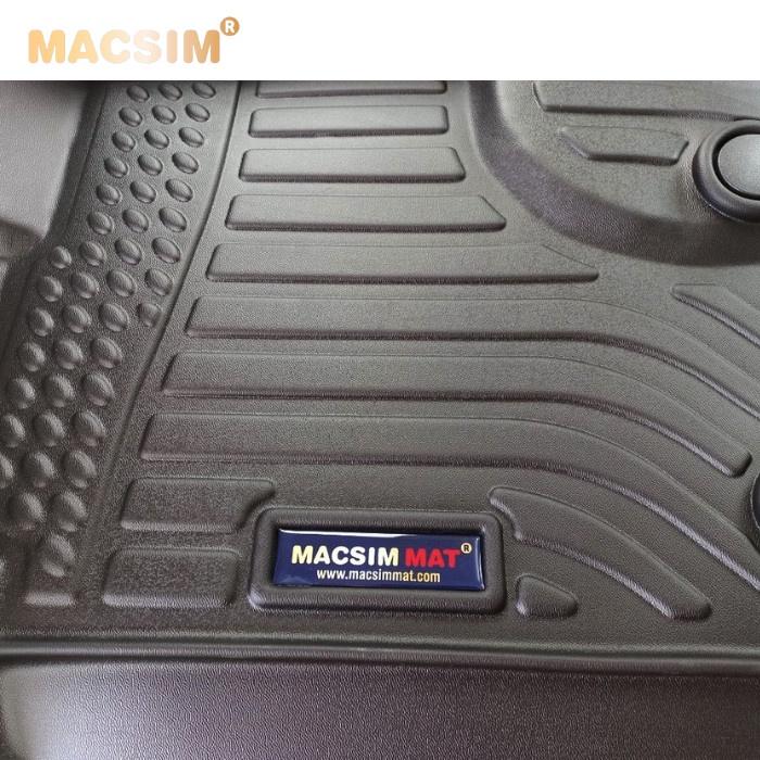 Thảm lót sàn xe ô tô Ford Ranger Raptor Nhãn hiệu Macsim chất liệu nhựa TPE cao cấp màu đen