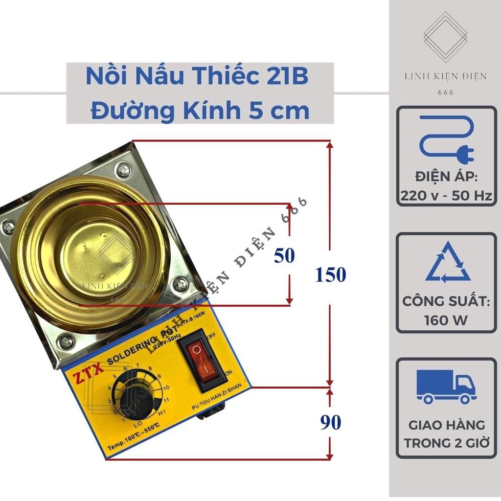 Bể Nhúng Thiếc Hàn NNT5CM Nồi Nấu Chì Hàn Máy Nhúng Thiếc