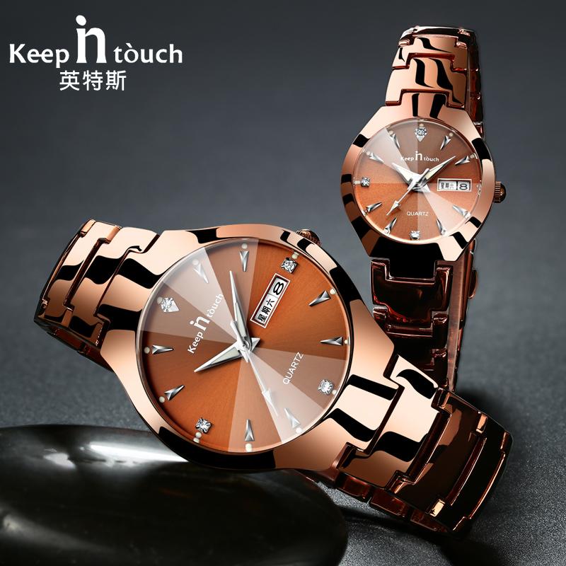 Đồng Hồ Cặp Đôi Dành Cho Tình Nhân 2021 Thạch Anh Thời Trang Đồng Hồ Nam Nữ Chống Thấm Nước Tuần Lịch Đồng Hồ Đeo Tay Những Người Yêu Thích Đồng Hồ Thép Không Gỉ