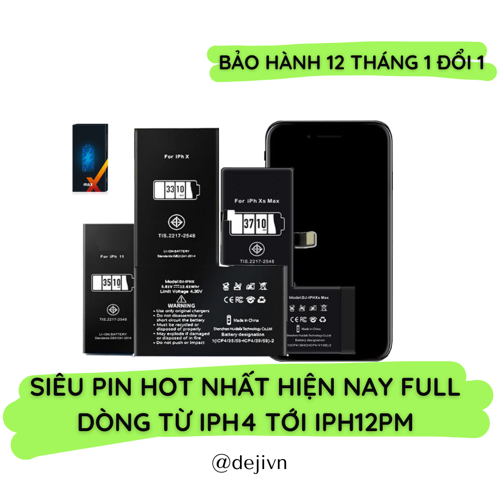 Pin dành cho iphone dung lượng cao và dung lượng chuẩn