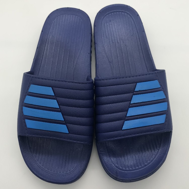 Dép nam quai ngang thời trang siêu bền Tizinis 4 sọc – Xanh – 40