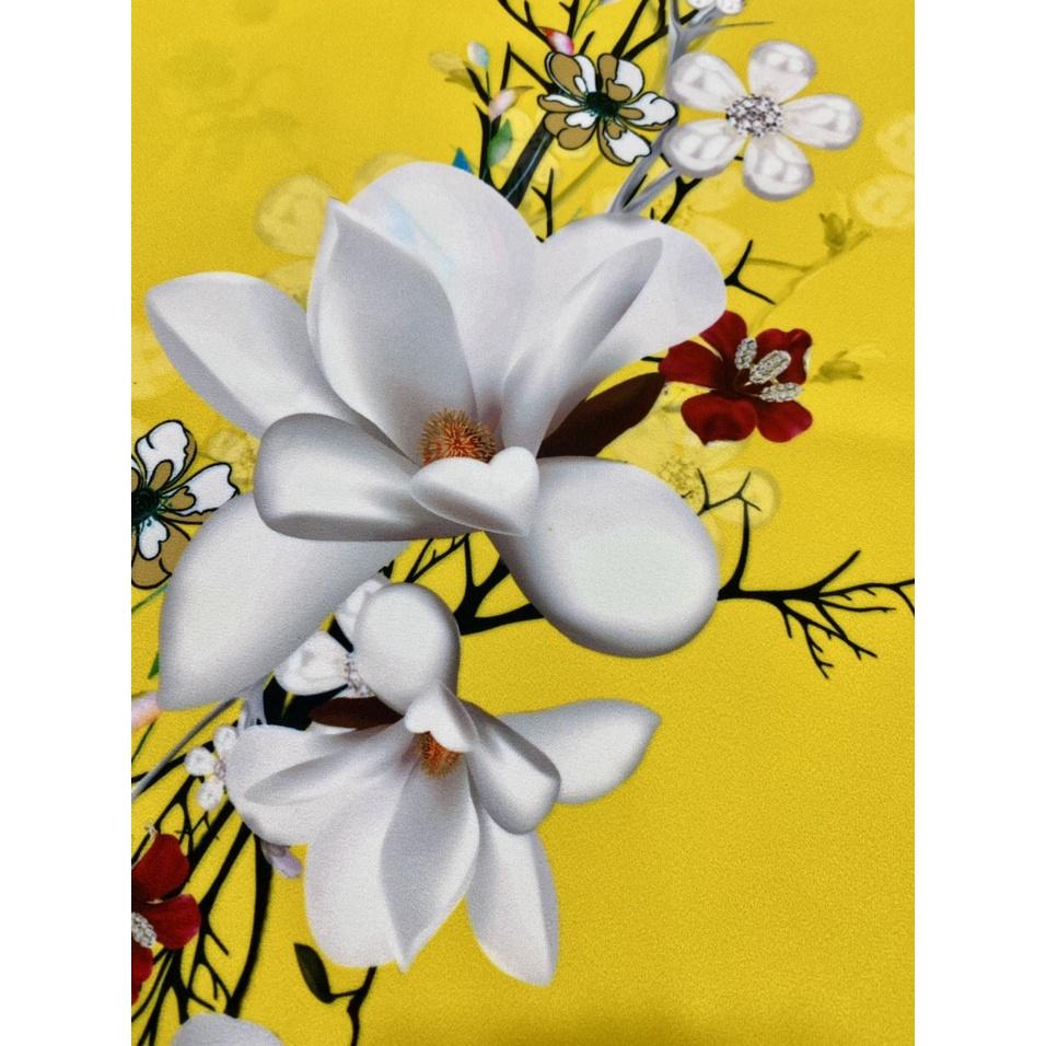 Vải Áo Dài Hoa sứ