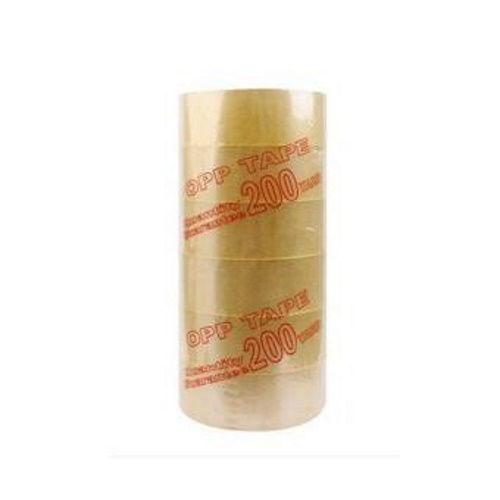 1 CÂY BĂNG KEO 200YARD Gồm 6 cuộn Loại Rộng 4.8cm và Nặng 1.8kg