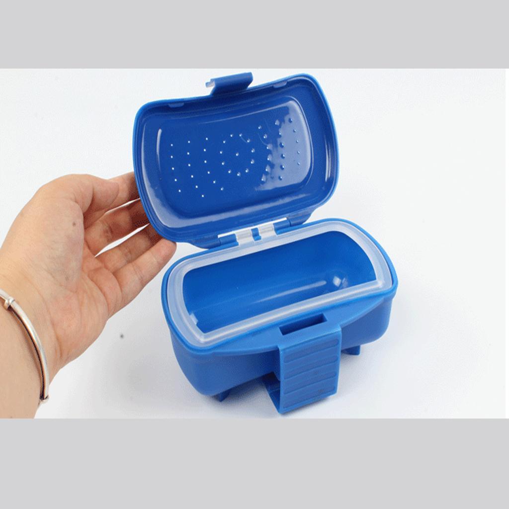 New Design Portable Earthworm Worm Bait Lure Flies Fishing Tackle Box Plastic Waist Storage Box