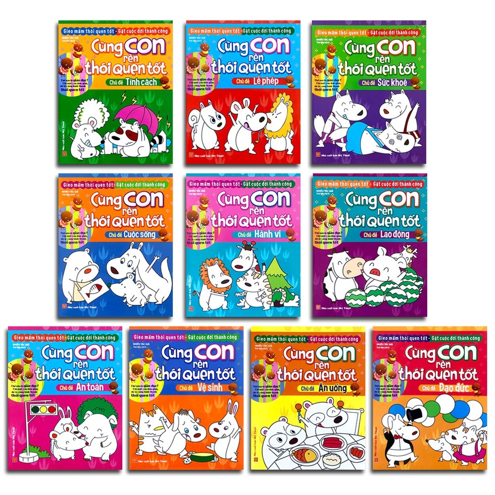 Combo Cùng Con Rèn Thói Quen Tốt Theo Chủ Đề