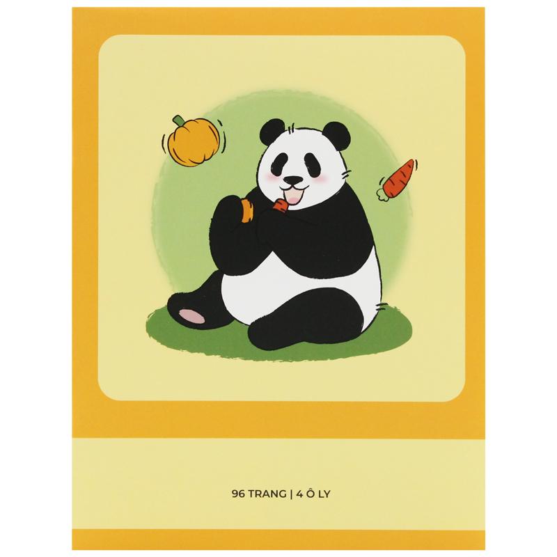 Tập Học Sinh Fluffy Panda - Miền Nam - 4 Ô Ly - 96 Trang 80gsm - The Sun 03