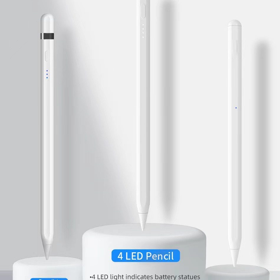 Bút Wiwu Pencil Pro 4 Đèn Led Dành Cho Ipad Có Chế Độ Tiết Kiệm Năng Lượng, Chống Tỳ Tay - Hàng Chính Hãng