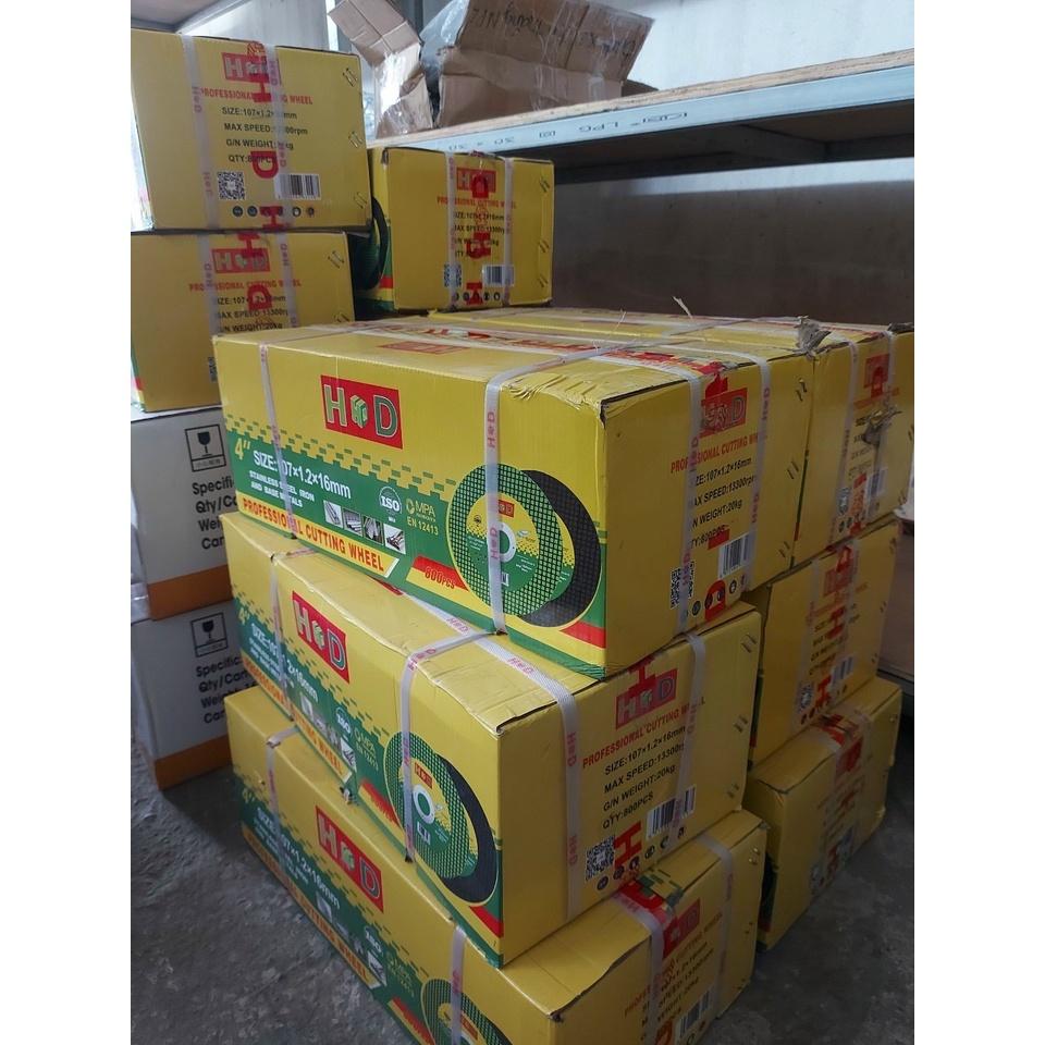 Đá cắt inox, đá cắt sắt HD 100mm xanh - Đá cắt Hải Dương xanh 1 tất
