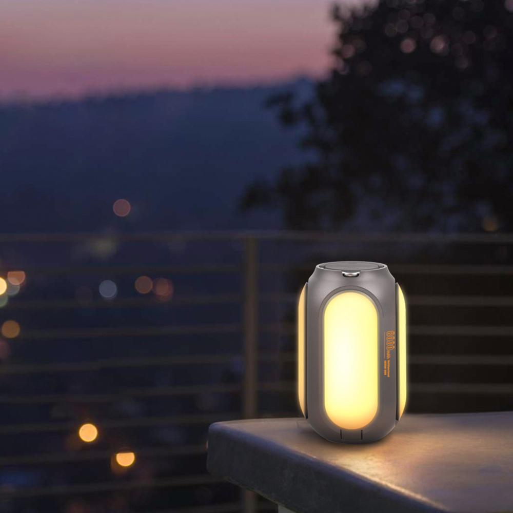 Outdoor Portable LED Camping Light USB Rechargeable Bright Lantern Large Capacity Emergency Lamp Street Stall Lighting