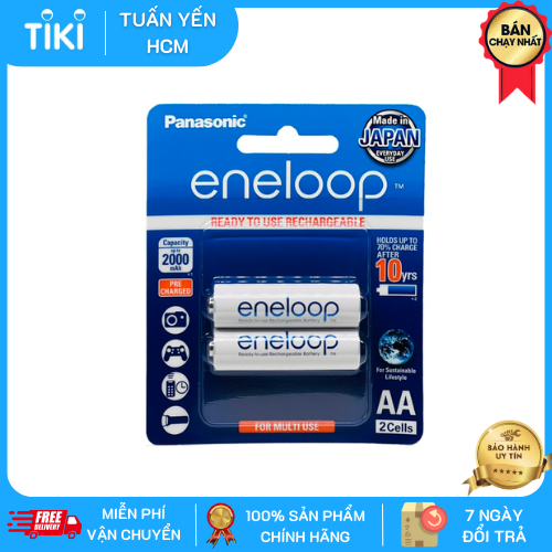 Pin Sạc AA Eneloop 2000 mah Made In Japan BK3MCCE/2B Chính Hãng