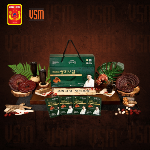 Ginseng House - Chiết Xuất Linh Chi Và Hồng Sâm Hàn Quốc 6 Năm Tuổi - Hộp 30 gói