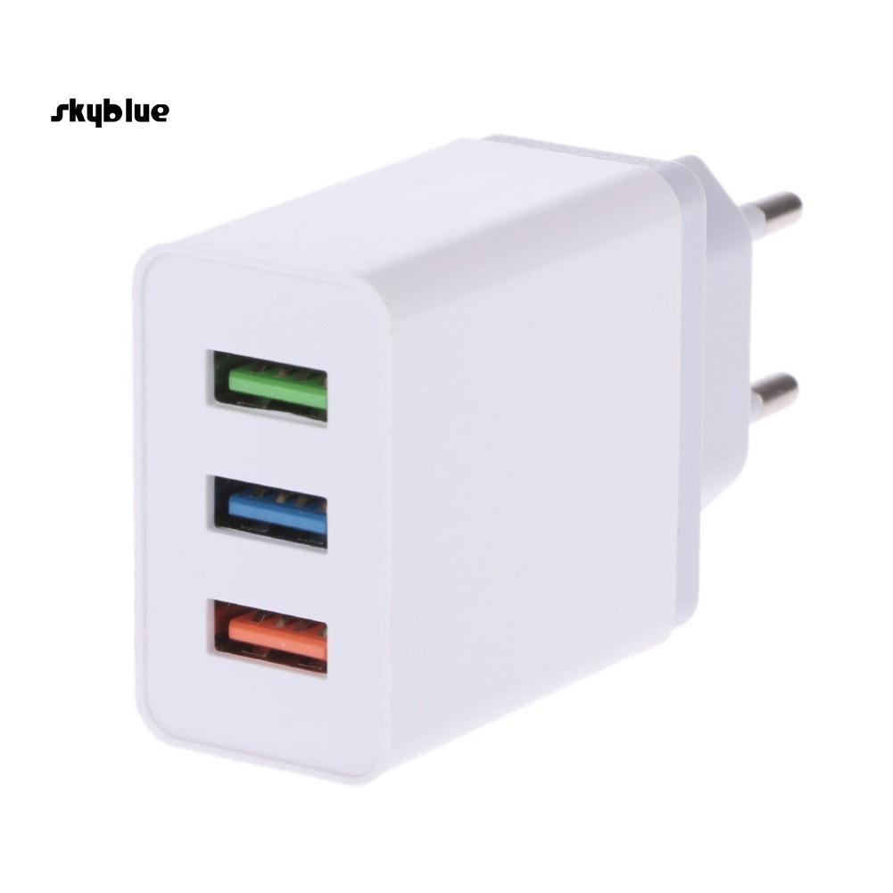 Củ sạc nguồn AC dành cho điện thoại gồm 1/2/3 lỗ cắm USB 5V/4A
