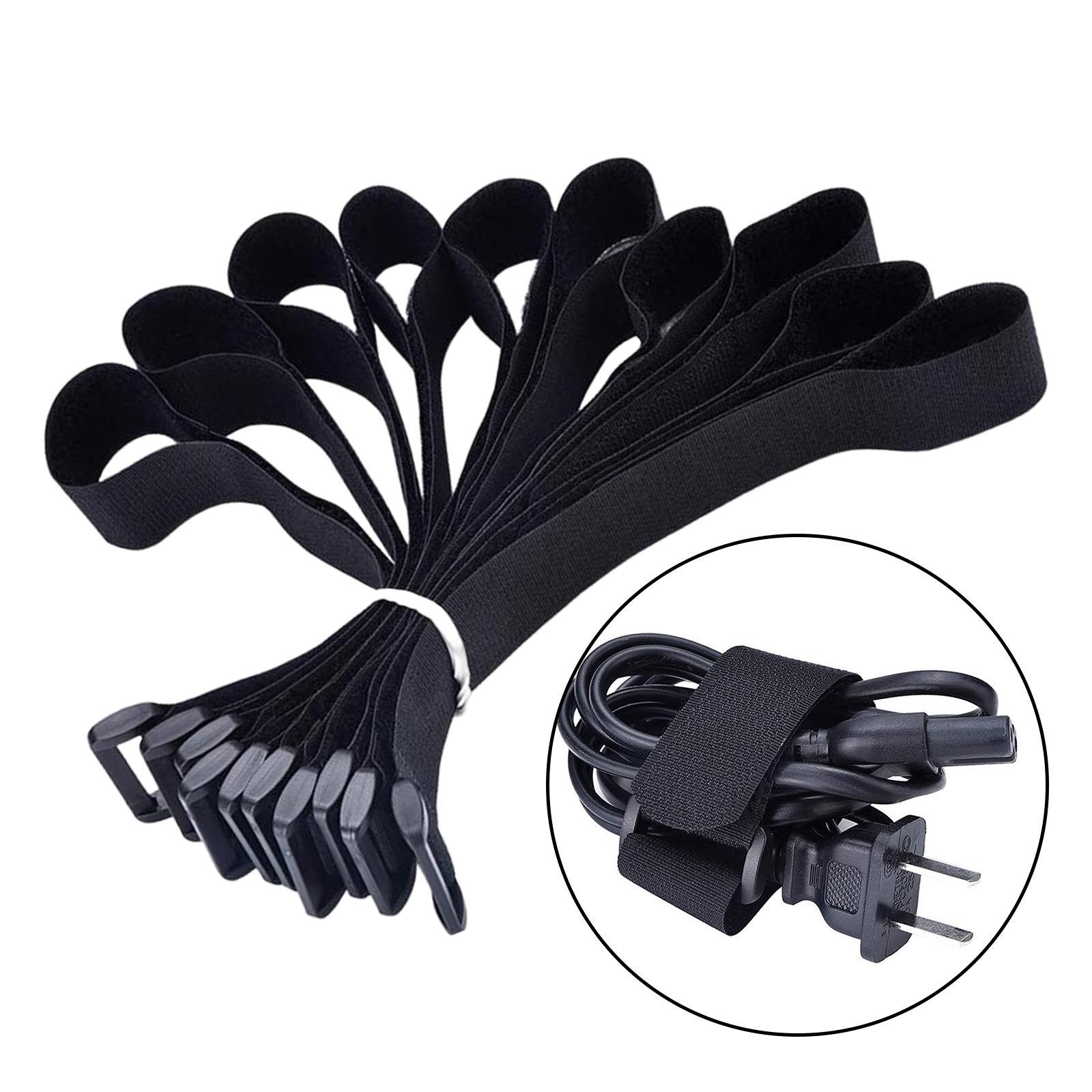 10x Adjustable Fastening Cable Straps Cinch Strap Securing Cord for Cable Management