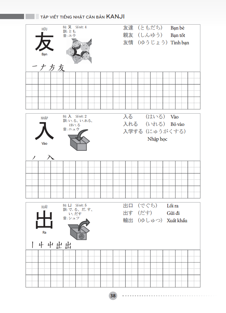 Tập Viết Tiếng Nhật Căn Bản - Kanji _MT