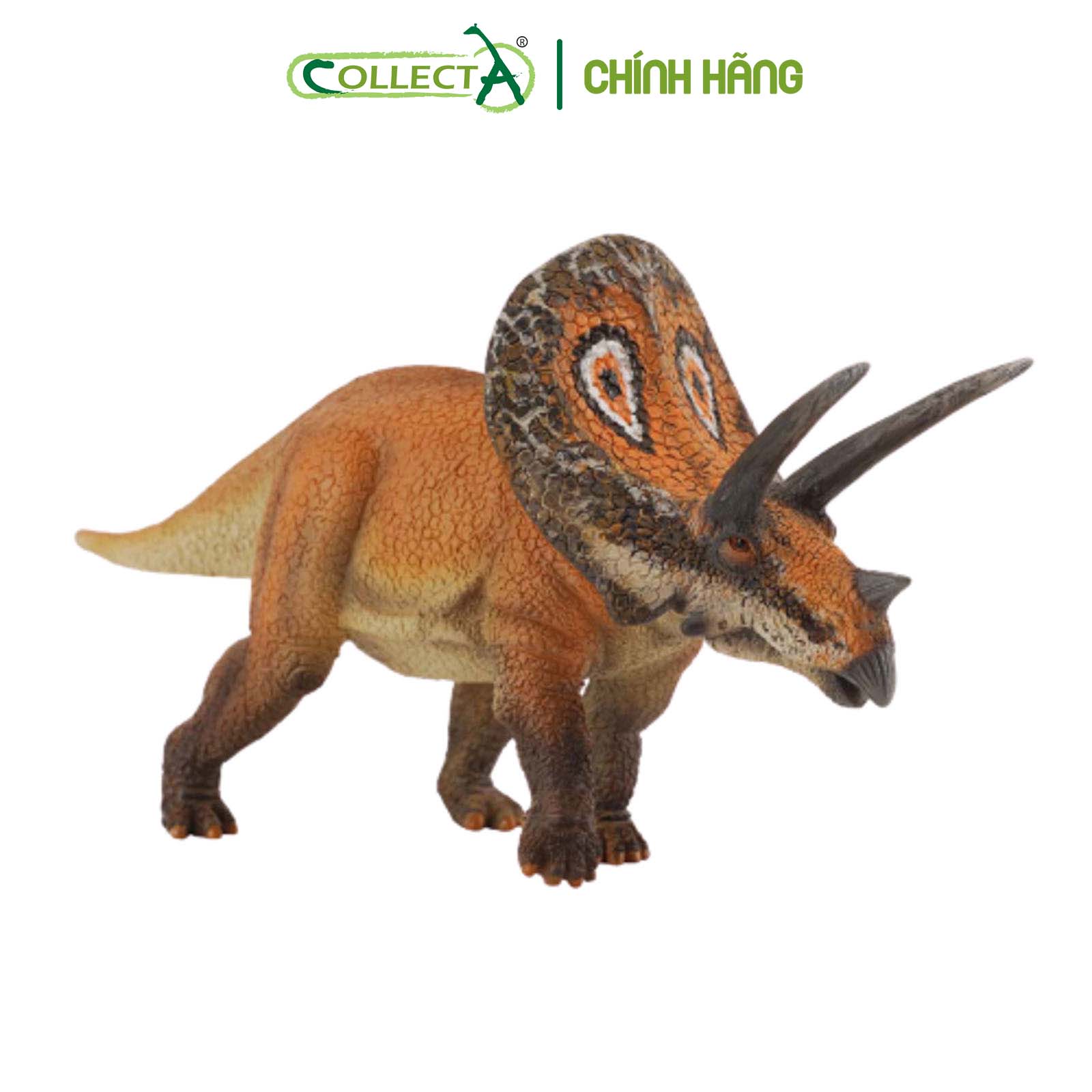 Mô hình thu nhỏ: Khủng Long Torosaurus  - Torosaurus, hiệu: CollectA, mã HS 9654140[88512] -  Chất liệu an toàn cho trẻ - Hàng chính hãng