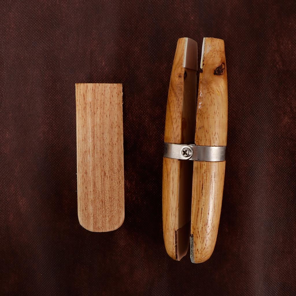 Natutal Wooden Jewelers Ring Clamp Wood Jewelry Vise Tool Holder Hold Rings