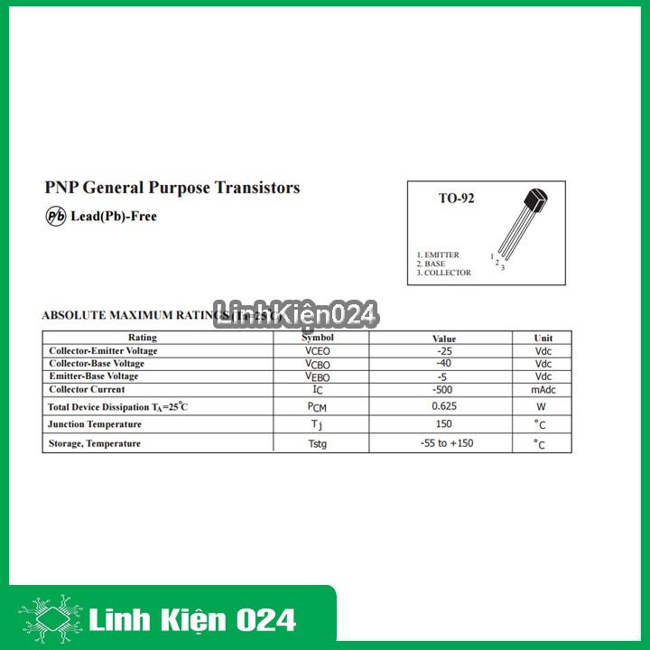 S9014 TO-92 TRANS NPN 0,1A 45V