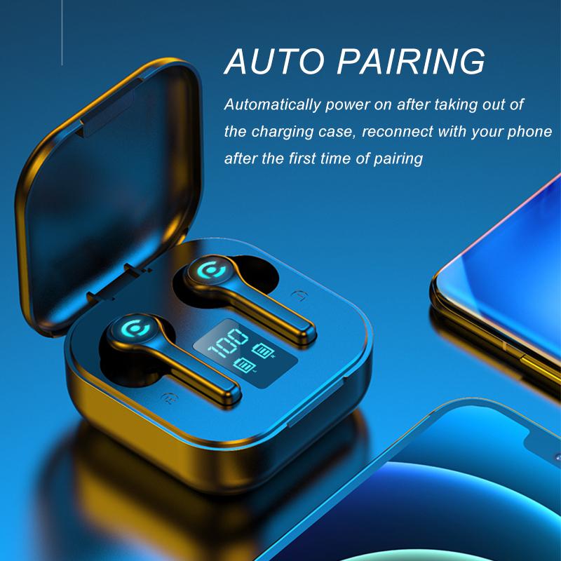 56 Giờ Pin Không Dây Bluetooth V5.1 Tai Nghe Nhiều Màu Sắc Không Dây Tai Nghe HIFI Stereo Tai Nghe Nhét Tai Gọi Tai Nghe Chụp Tai Kèm Mic